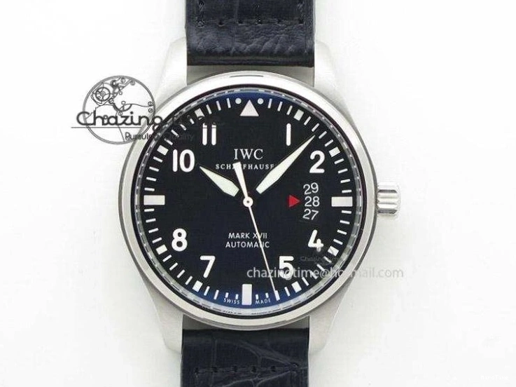 MIROTIME 1226 HighQuality Mark XVIII IW327010 SS M+F 1:1 Best Edition Brown Dial on Brown Leather Strap A 7049